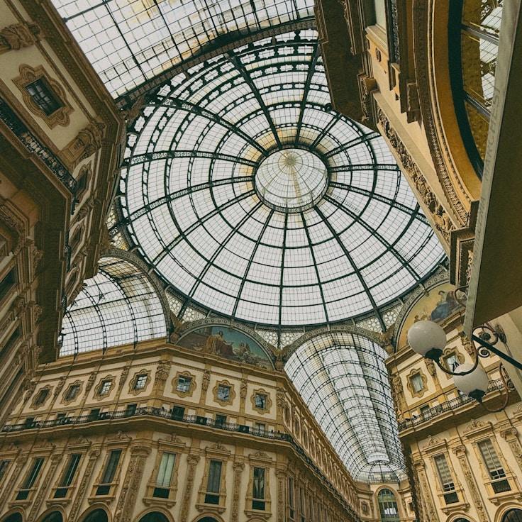 Shopping mall with wide corridors suitable for strollers