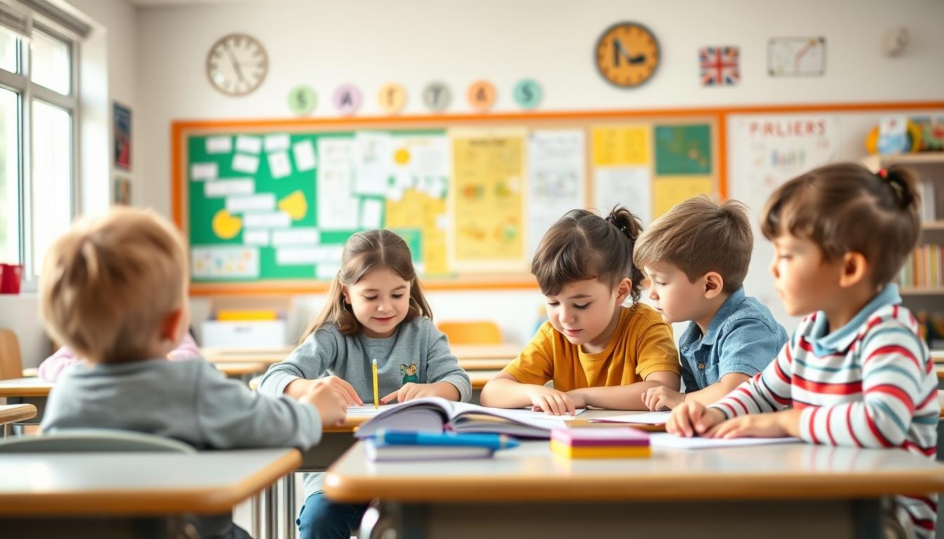 Student using learning strategies while studying